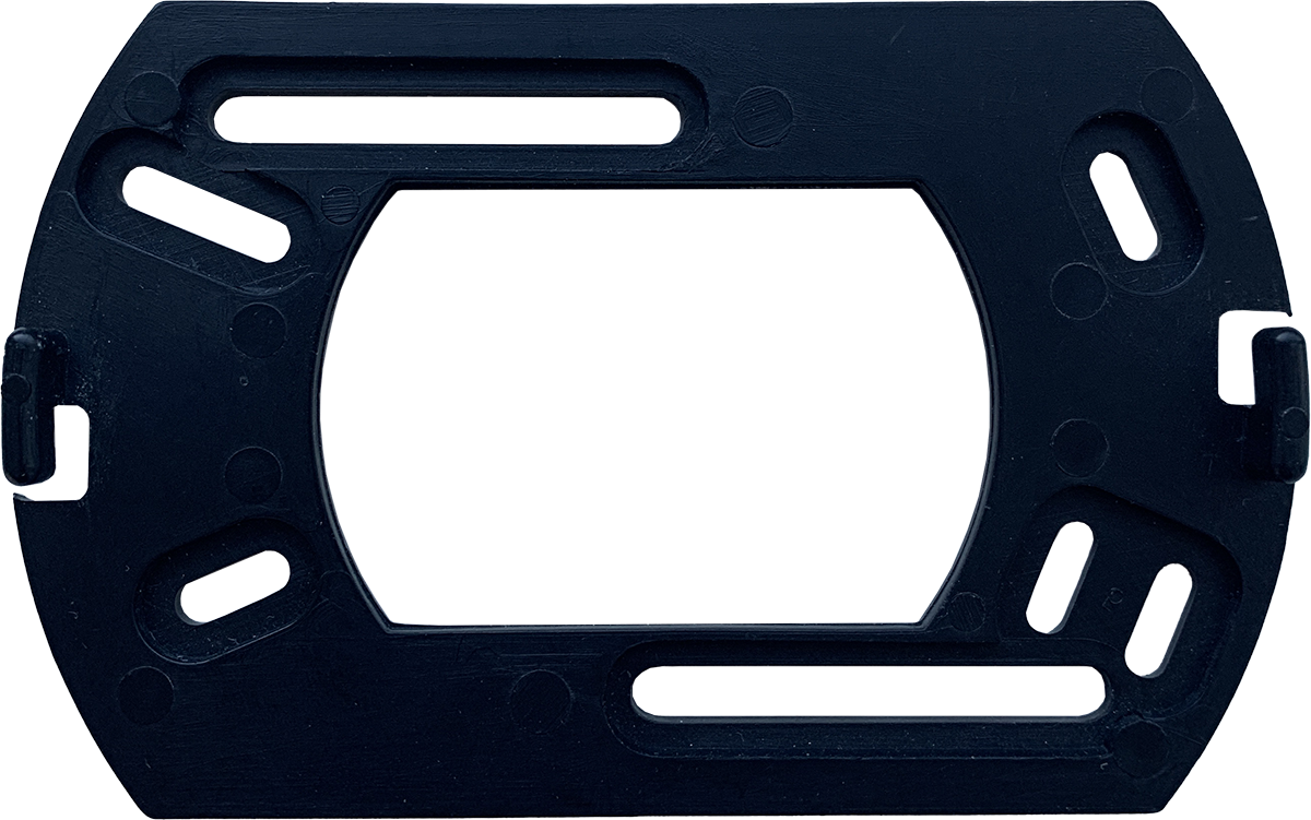 Svart monteringsfäste till brandvarnare